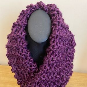 New hand knitted cowl, infinity scarf, neck warmer